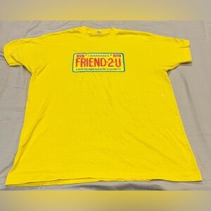 Vtg 80s Religious Jesus 4 Ever Logo Dark Yellow Shirt Unisex Sz XL Screen Stars